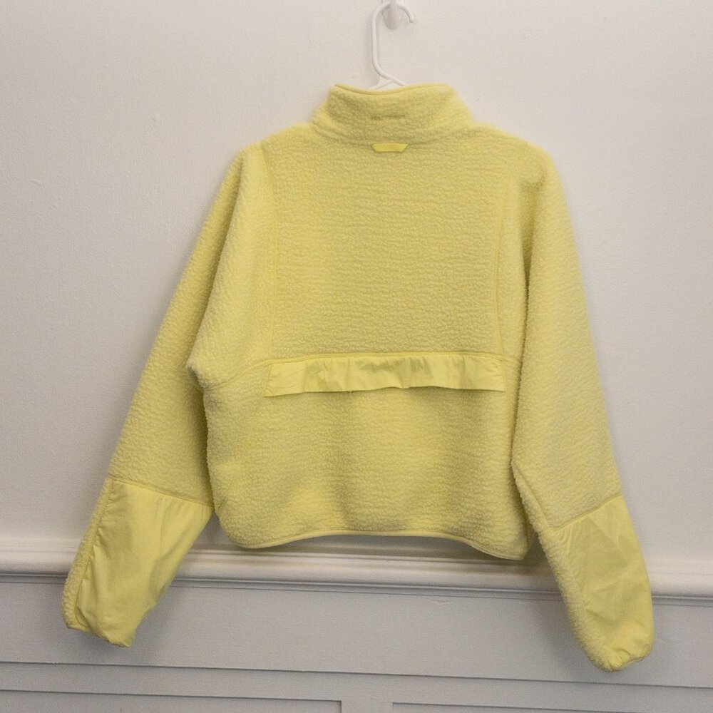 Women's Yellow Fleece Sweater - Picture 3 of 5